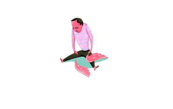 Illustration zu 'Wenn ich ein Vöglein wär' von Christoph Mett