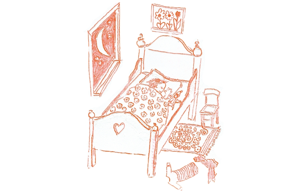 Illustration zu »Müde bin ich, geh zur Ruh« von Frank Walka