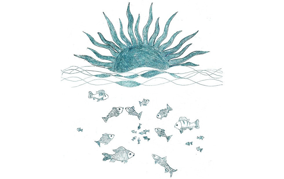 Illustration zu »Die Sonne sank« von Frank Walka