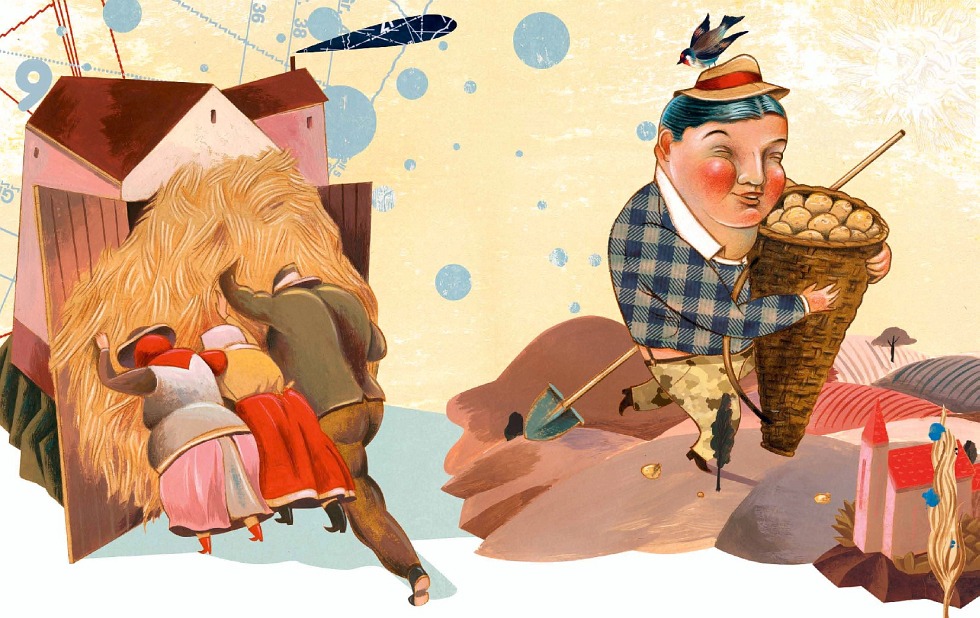 Illustration zu »Im Märzen der Bauer« von Christoph Mett