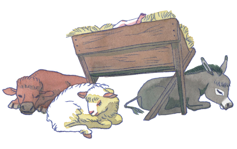 Illustration zu »Schlaf, schlaf, holdseliges Jesulein« von Markus Lefrancois