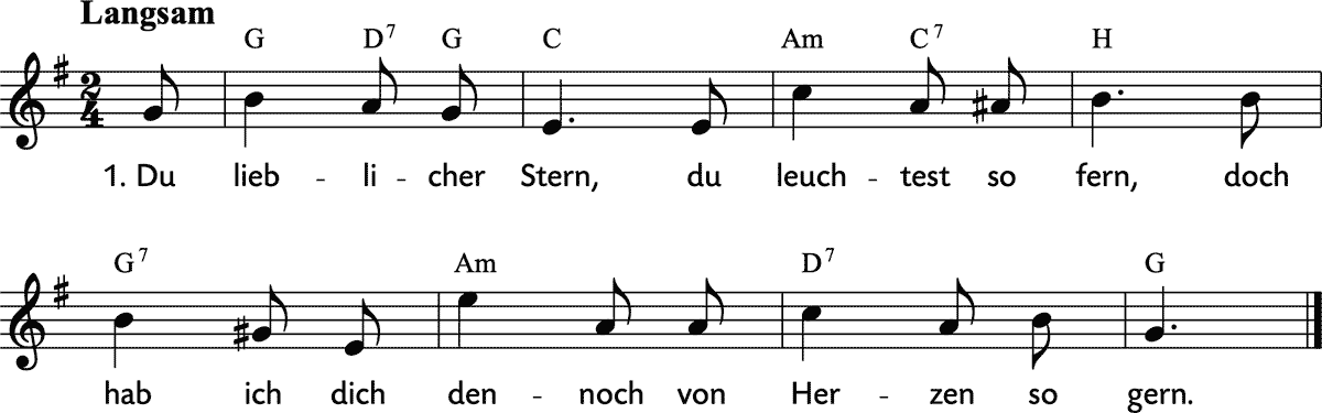 Noten 'Der Abendstern'