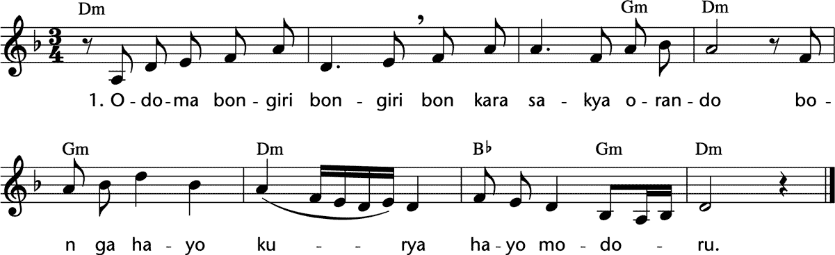 Noten 'Itsuki no Komori-uta'