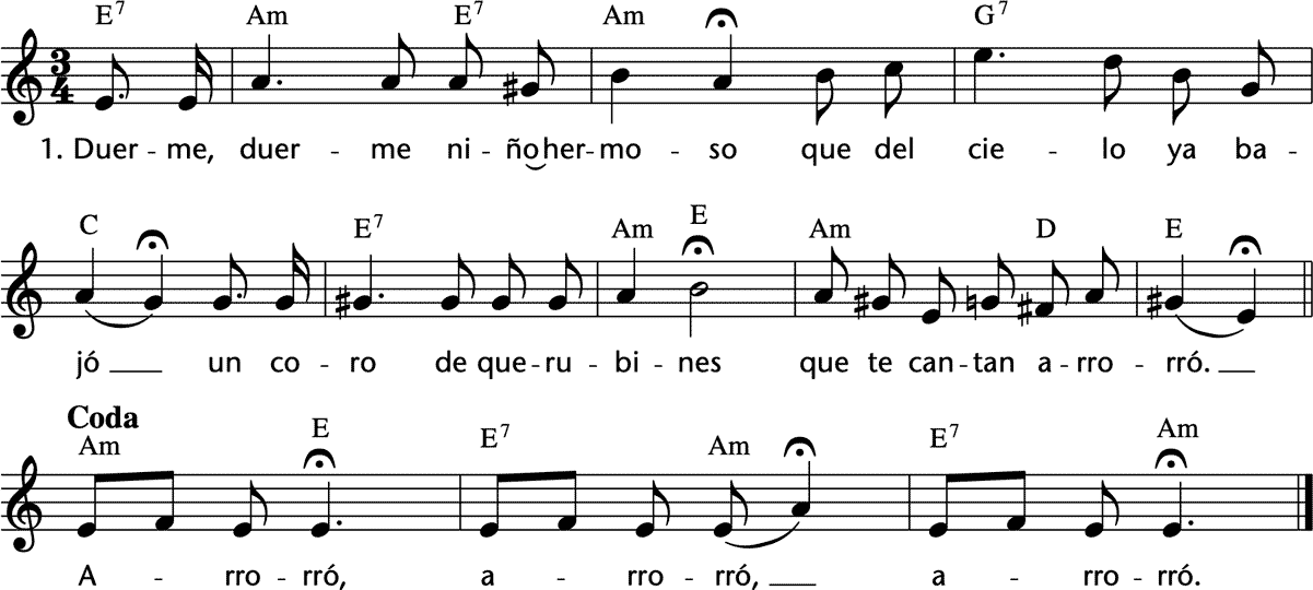 Noten 'Arrorro'